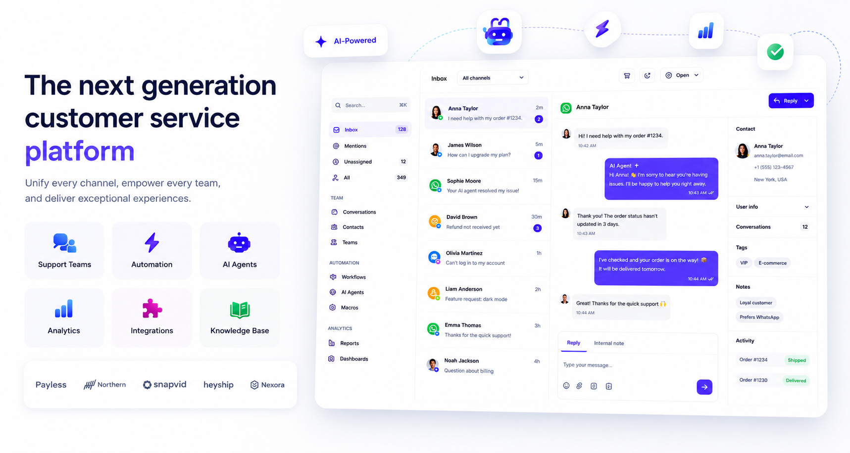 Madyis Hub — tableau de bord service client IA