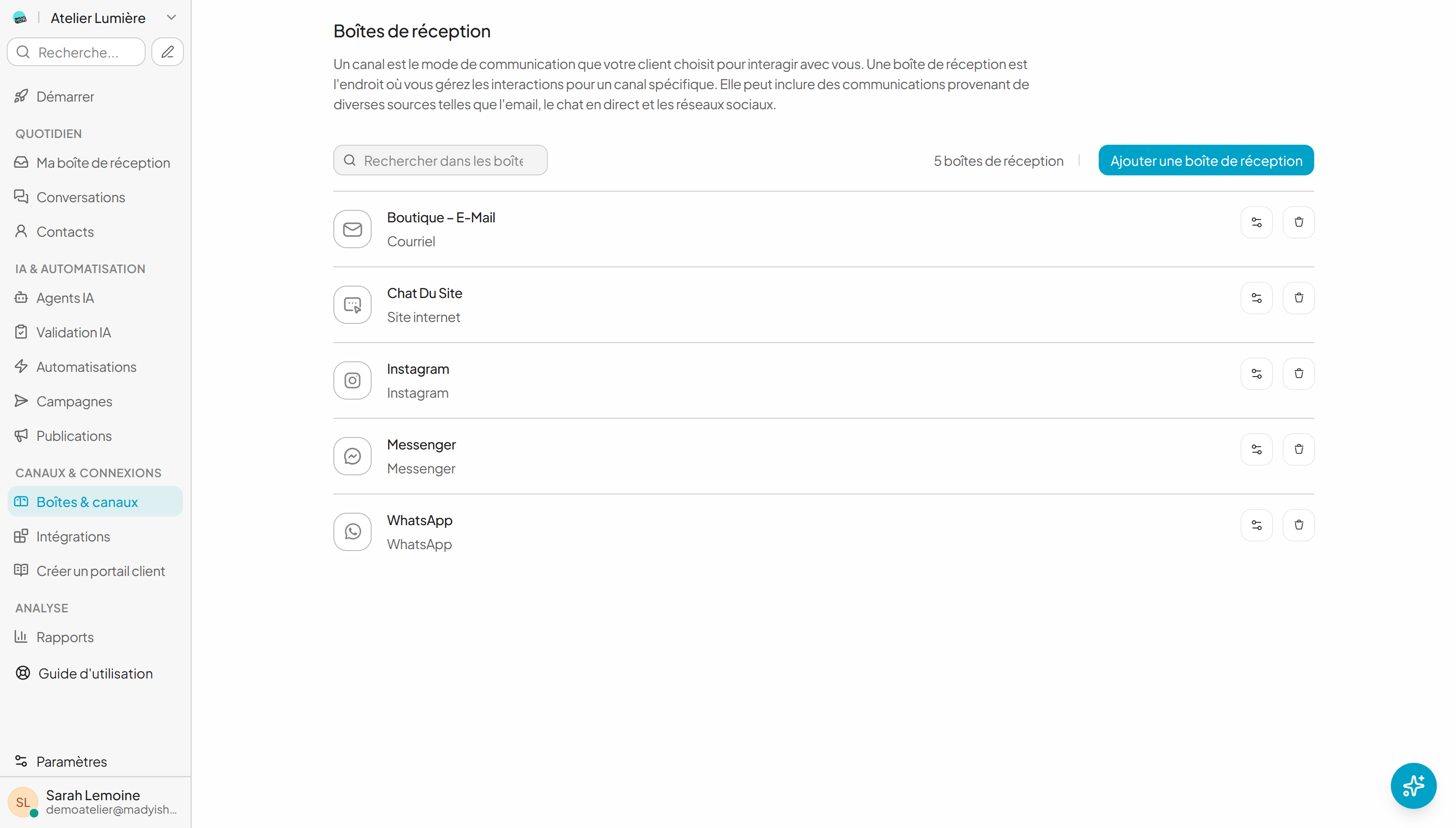 Multi-channel view